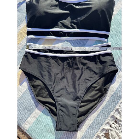 NWT, BMJL, Women, Bikini Set, Black and White, Sz M - Picture 3 of 9